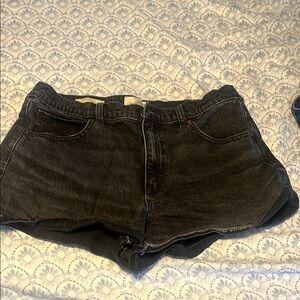 Black Denim Shorts